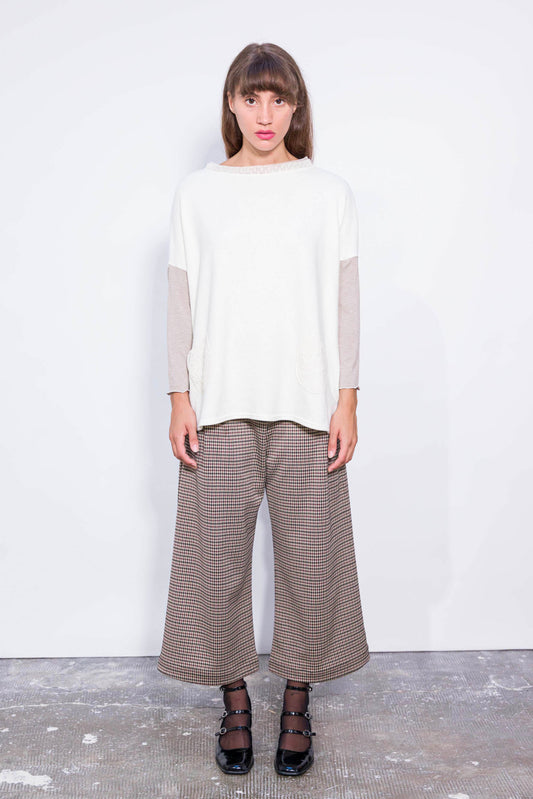 Pull Poches Blanc