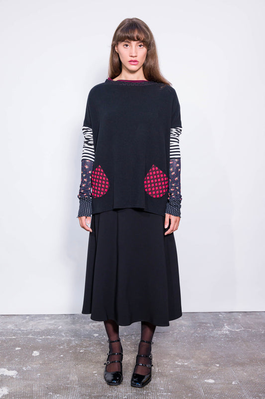 Pull Poches noir