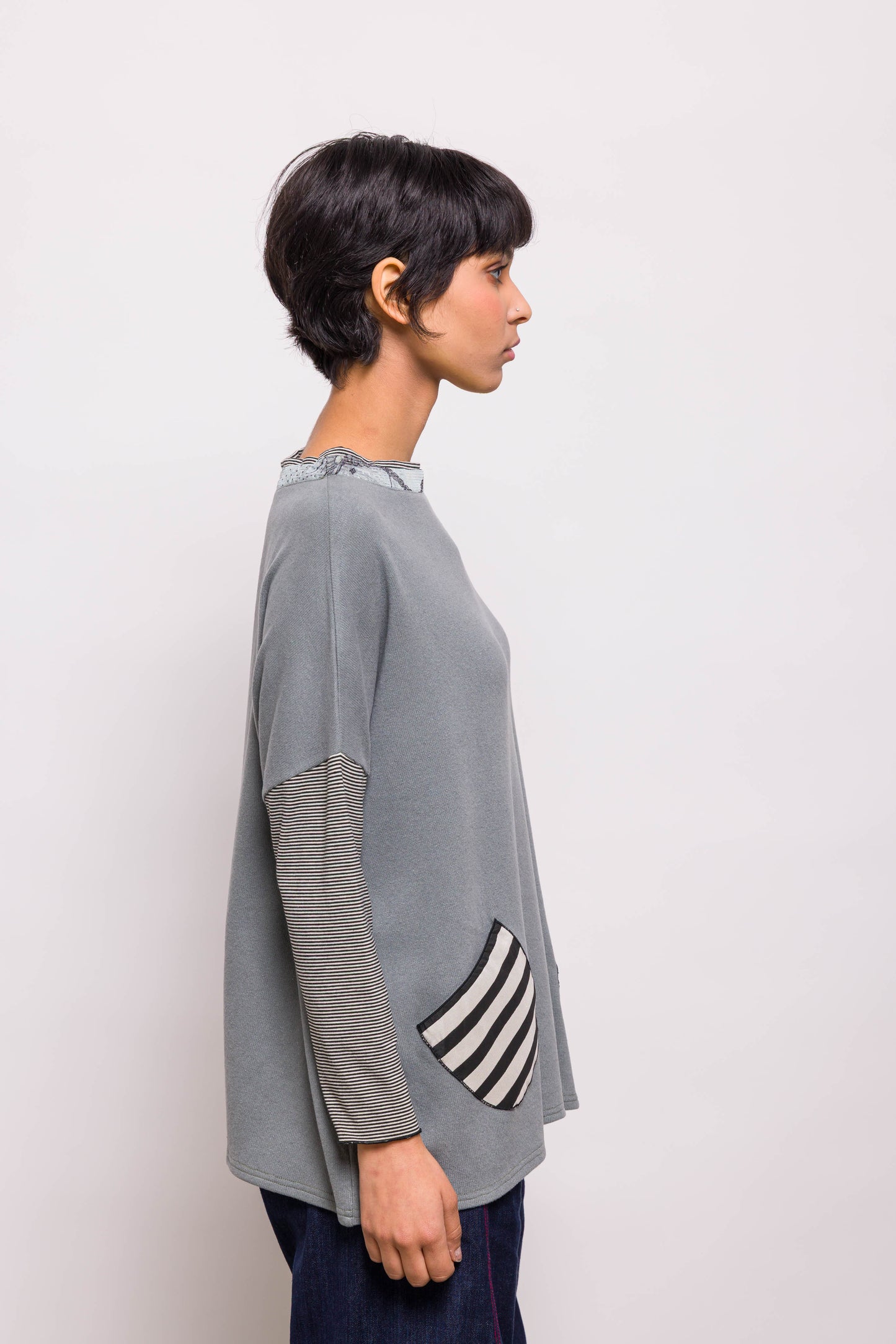 Pull Poches Vert d'eau