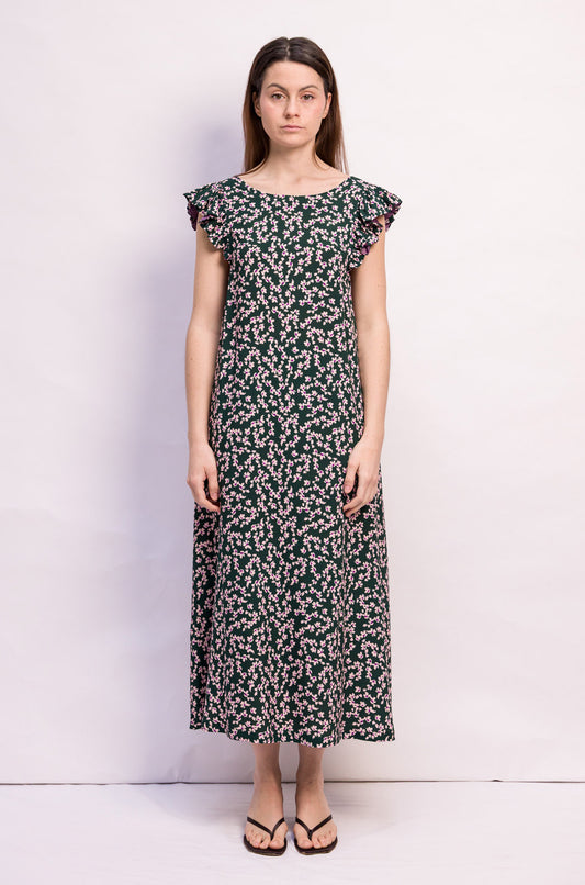 ROBE ELIE VISCOSE A FLEURS