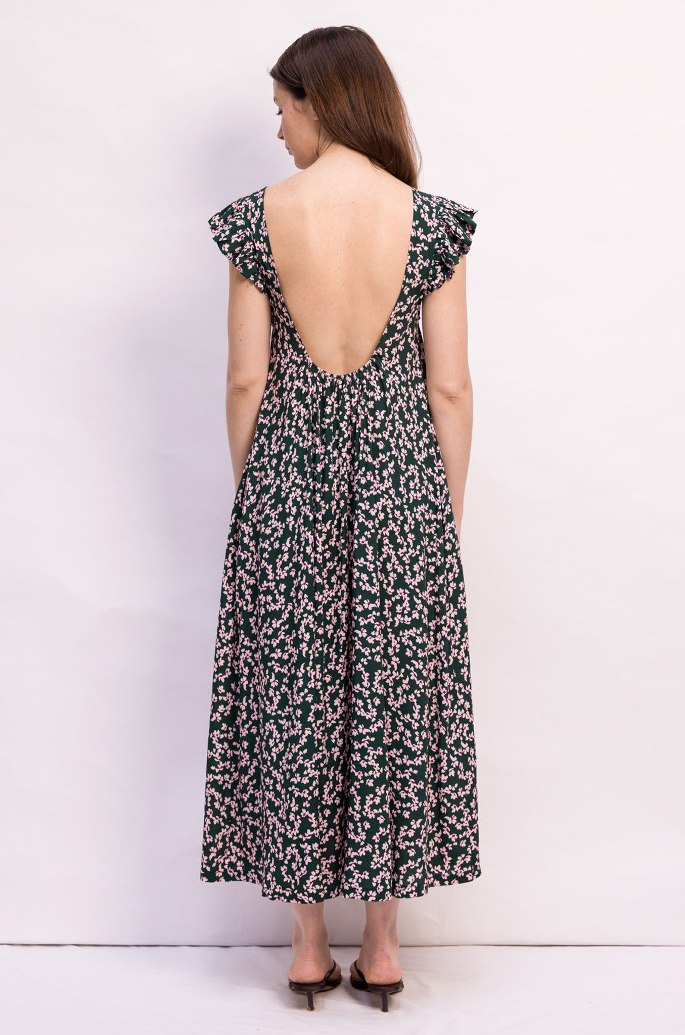 ROBE ELIE VISCOSE A FLEURS