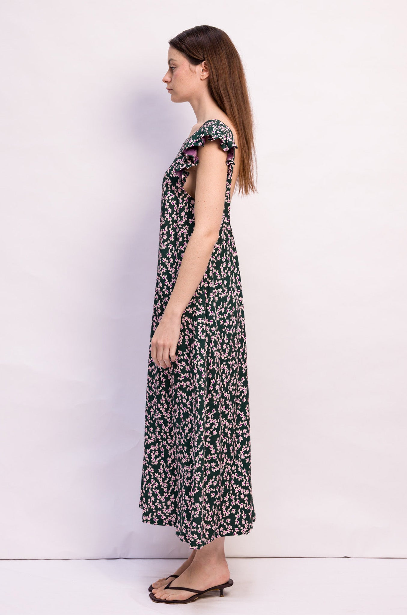 ROBE ELIE VISCOSE A FLEURS