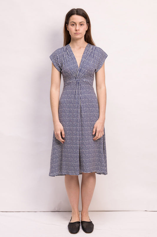 ROBE NOUR JERSEY A POIS
