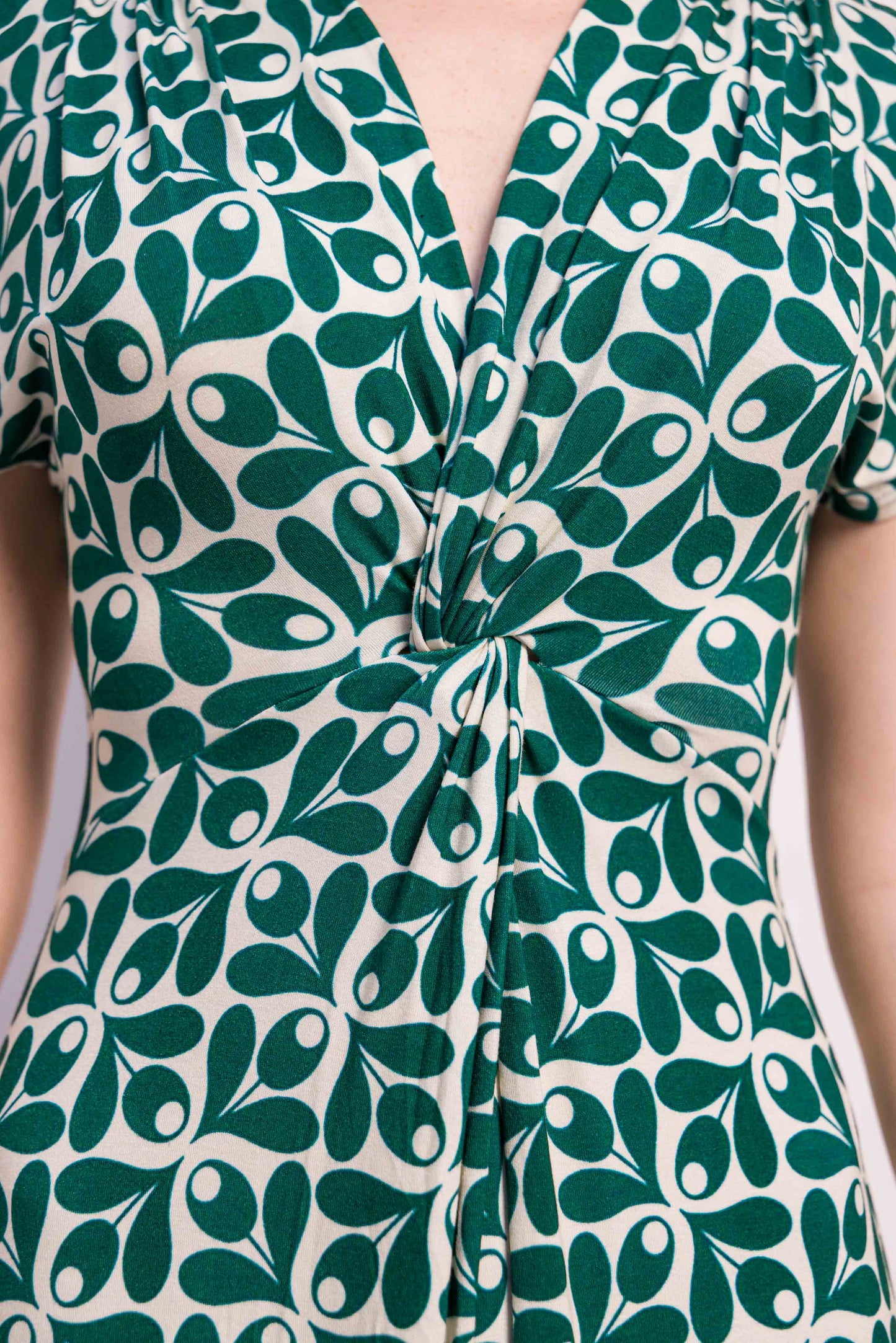 Robe Nour viscose olive