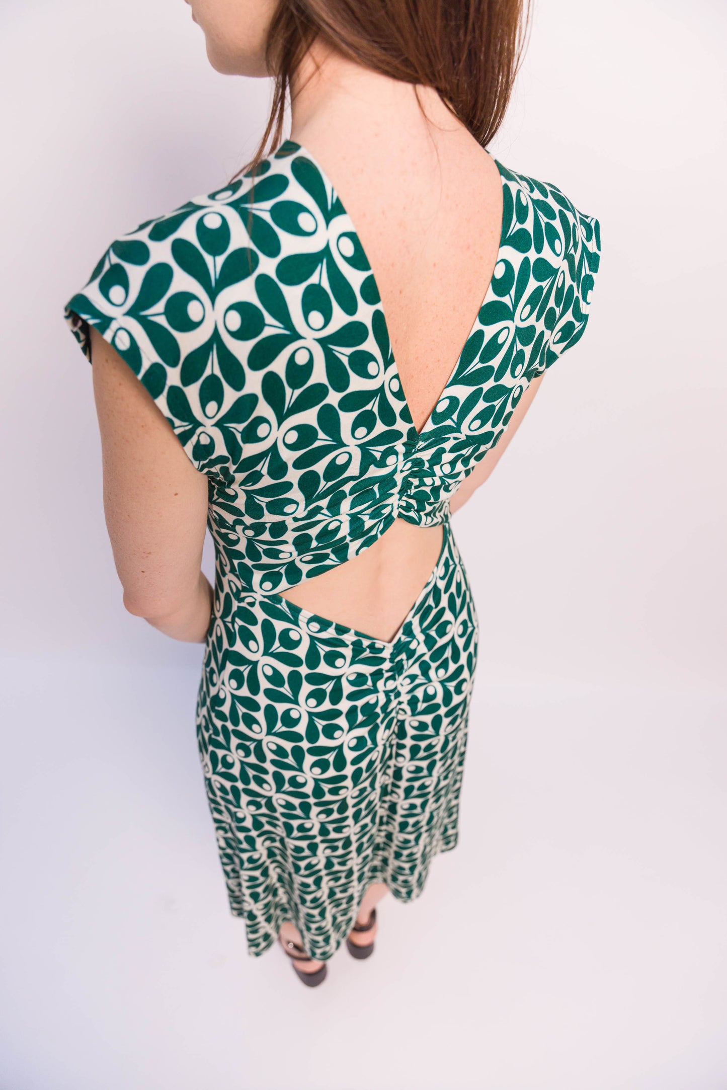 Robe Nour viscose olive