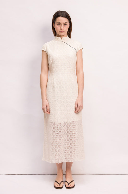 ROBE UMA DENTELLE IVOIRE