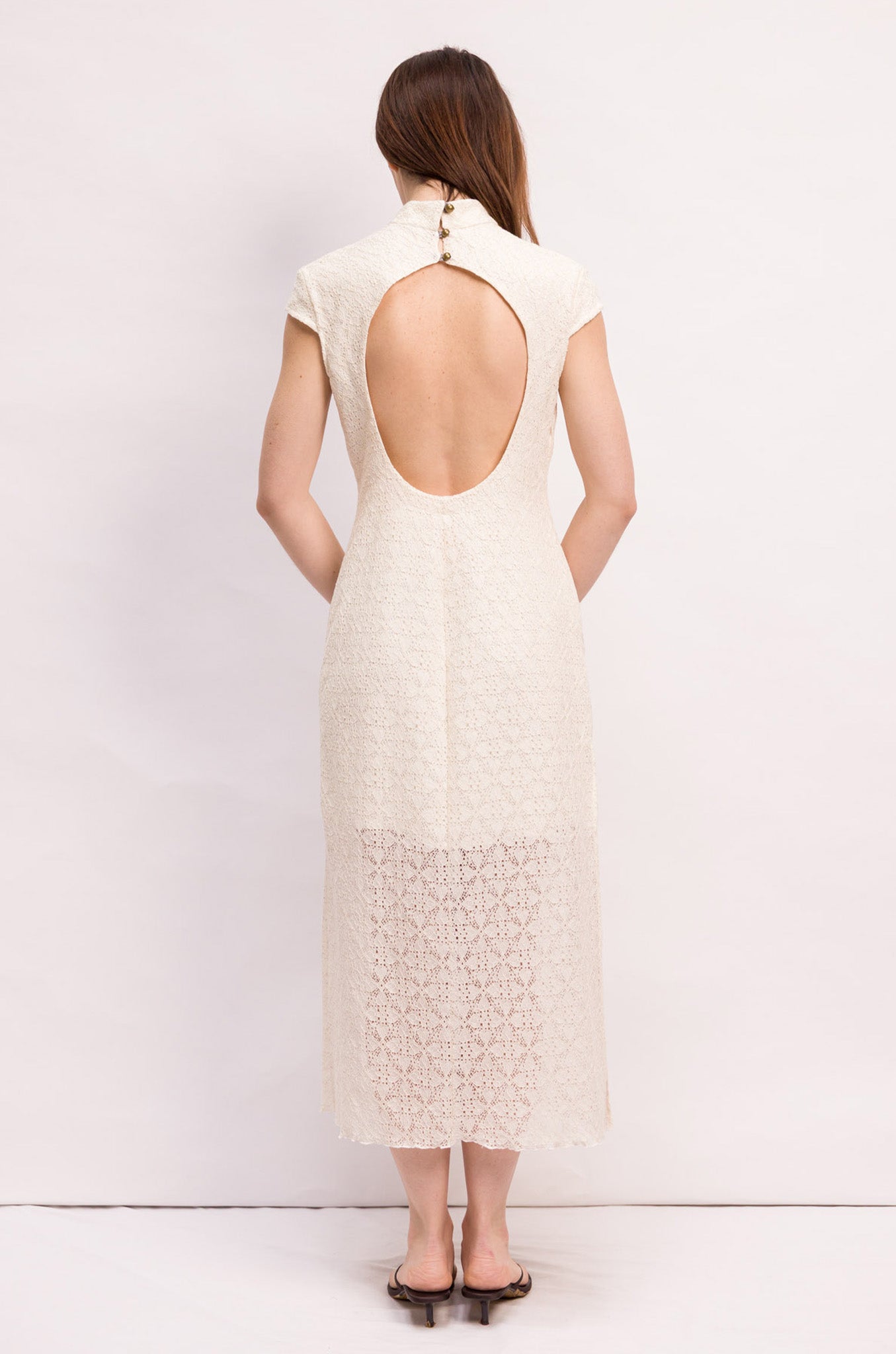 ROBE UMA DENTELLE IVOIRE