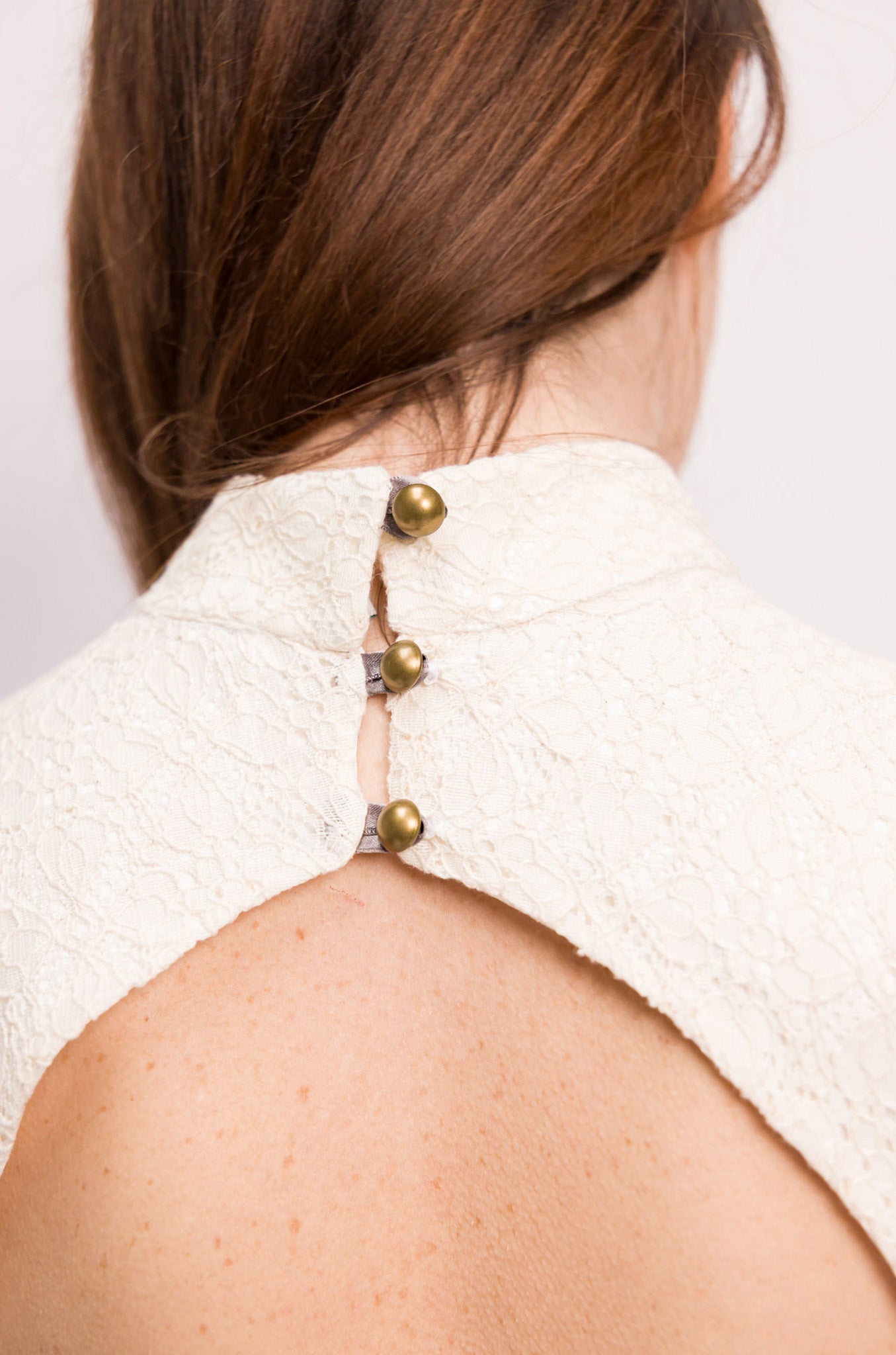 ROBE UMA DENTELLE IVOIRE