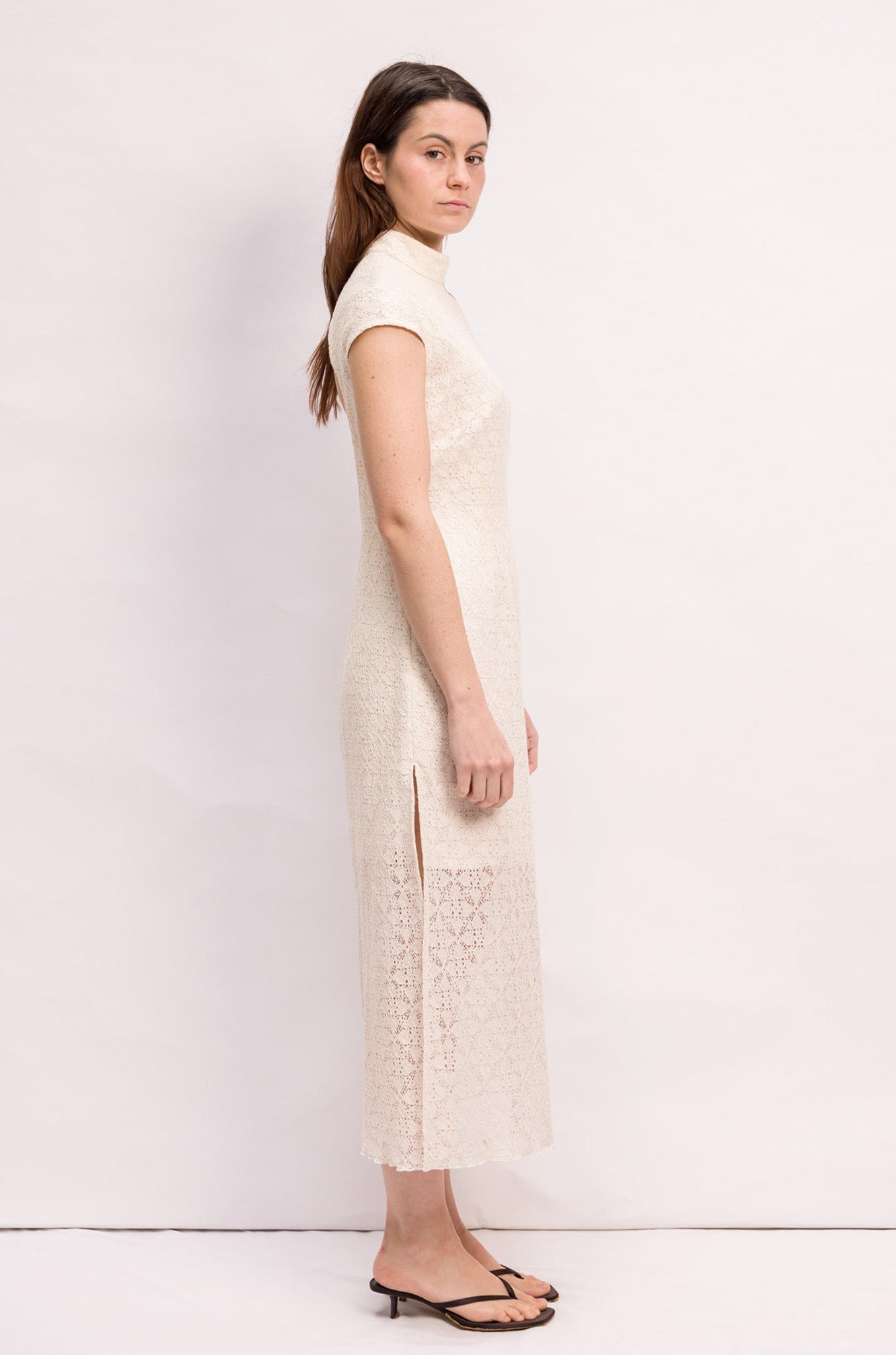 ROBE UMA DENTELLE IVOIRE