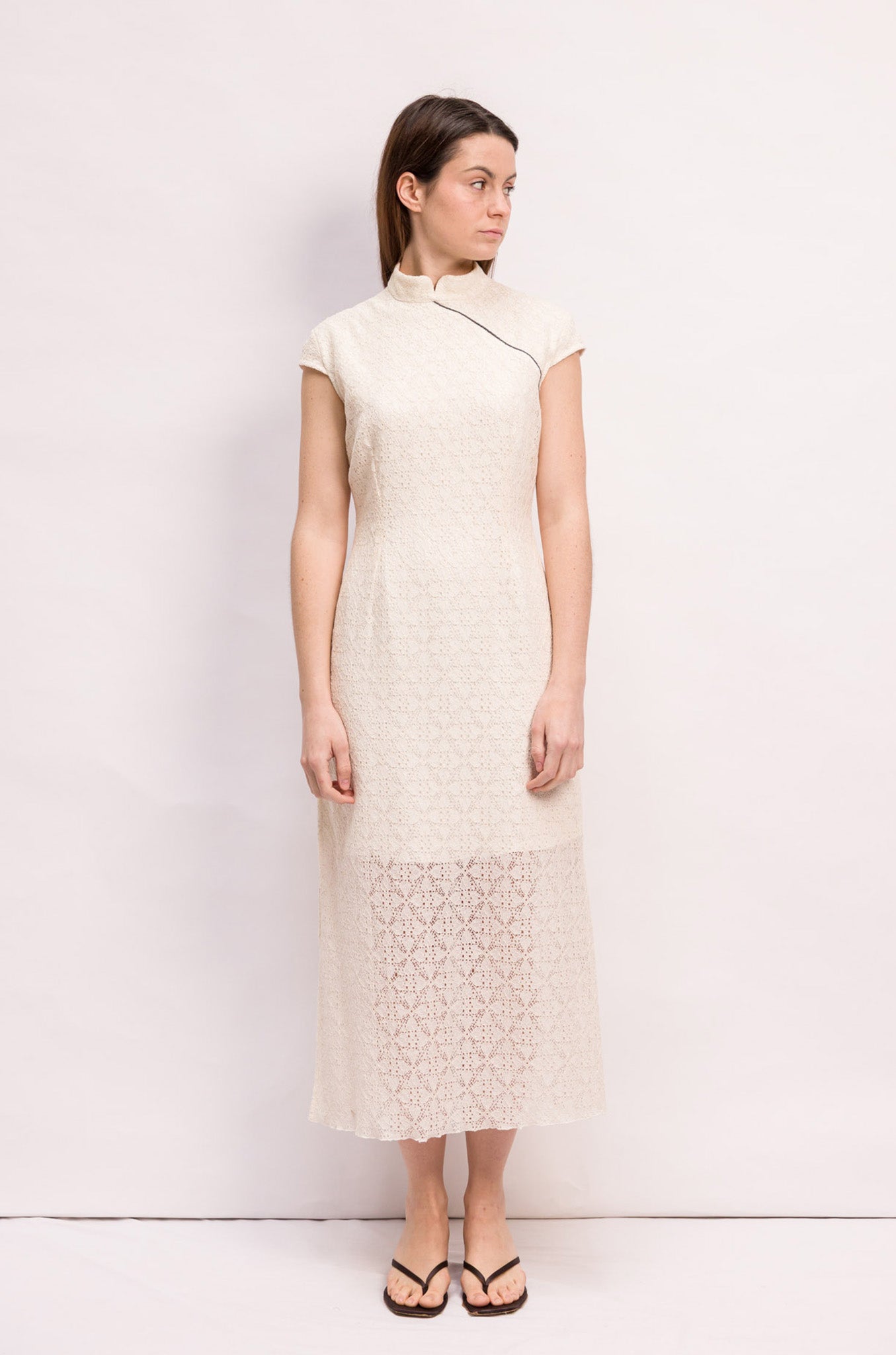 ROBE UMA DENTELLE IVOIRE