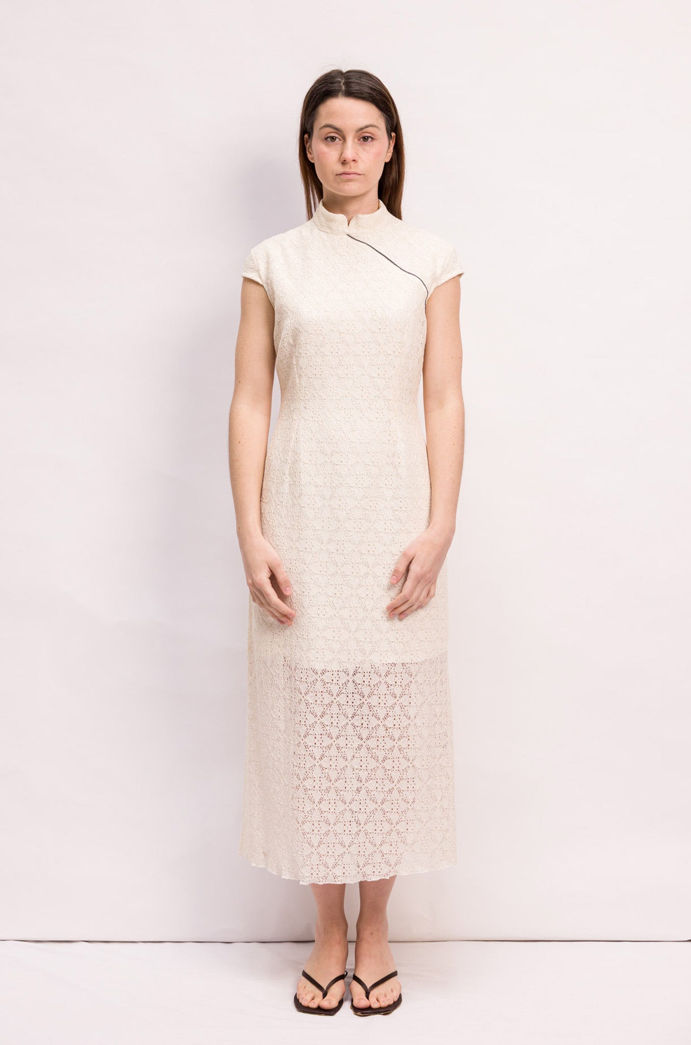 ROBE UMA DENTELLE IVOIRE