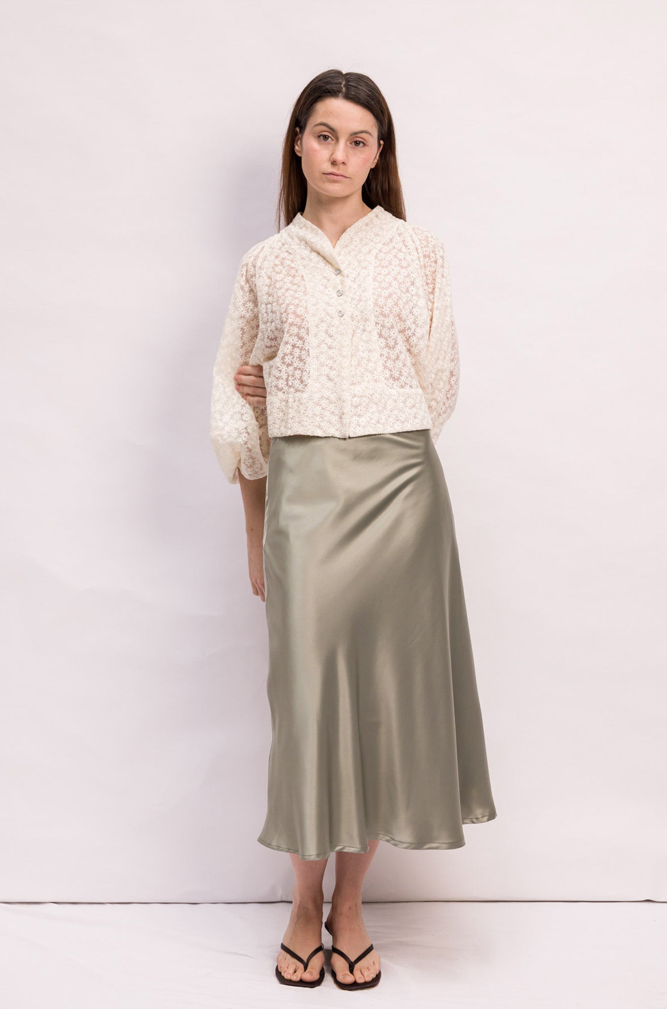 VESTE MATHILDE DENTELLE BLANCHE