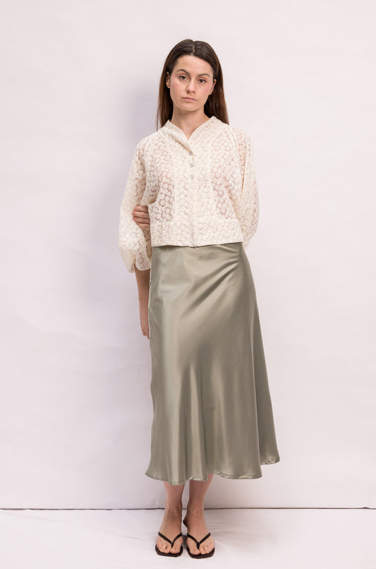 VESTE MATHILDE DENTELLE BLANCHE