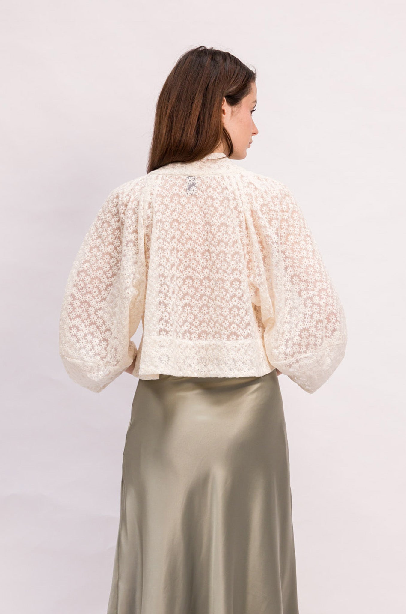 VESTE MATHILDE DENTELLE BLANCHE