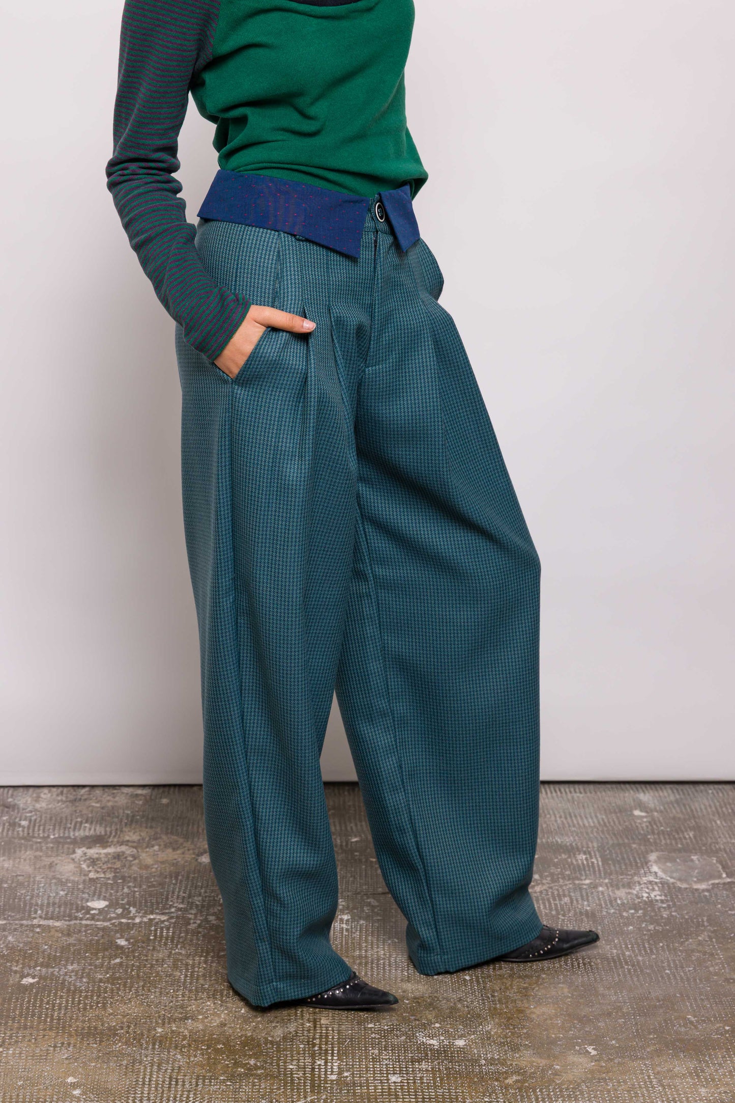 Pantalon Viktor Laine Verte