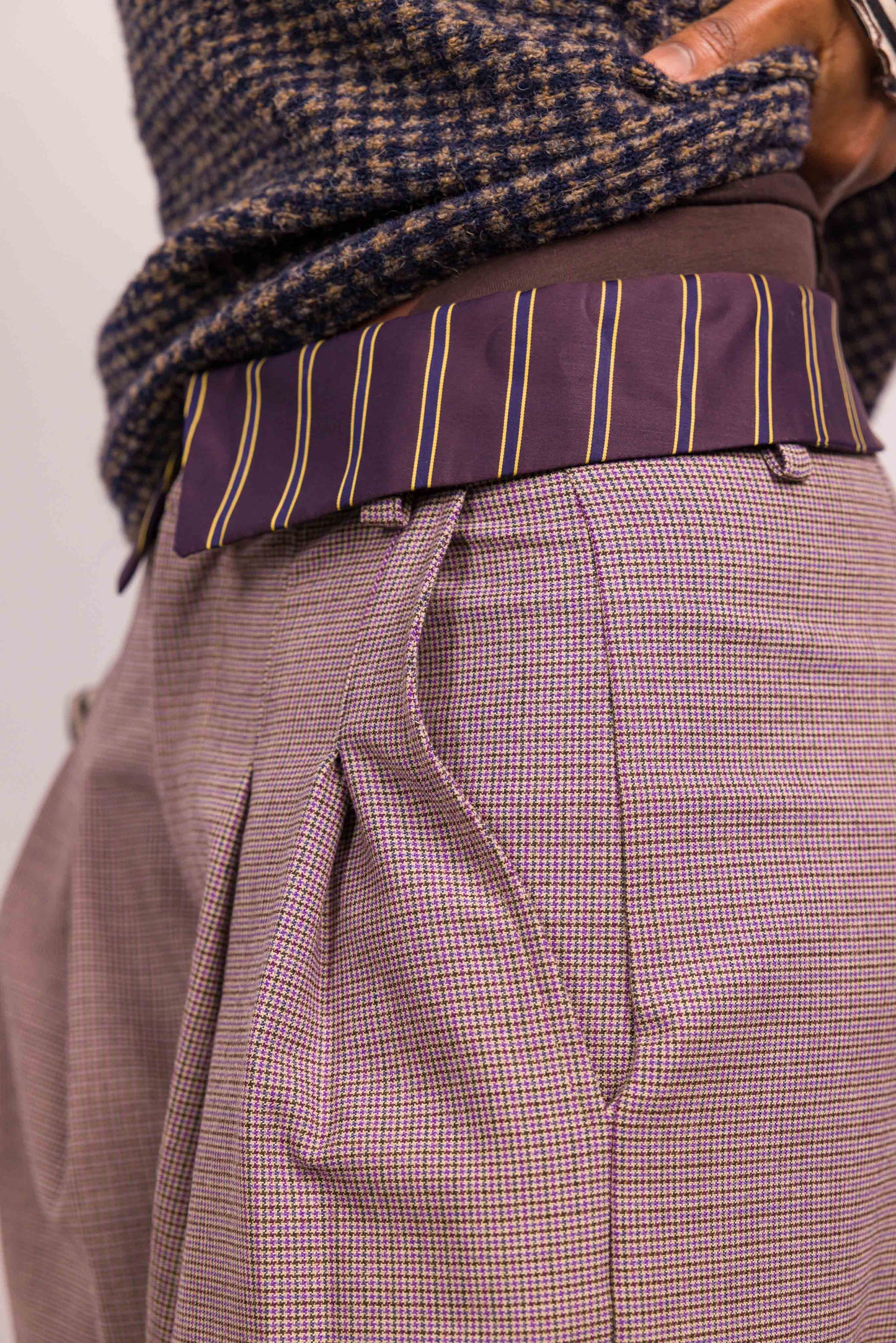 Pantalon Viktor laine rose