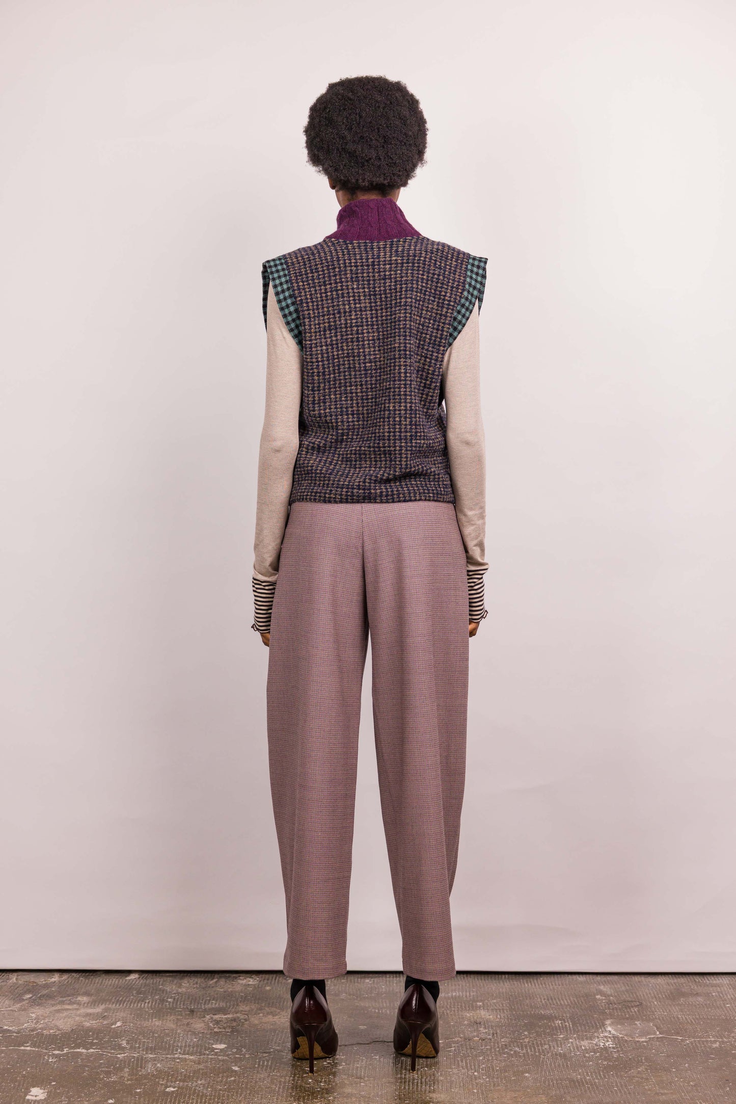 Pantalon Viktor laine rose