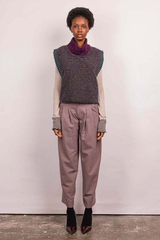 Pantalon Viktor laine rose