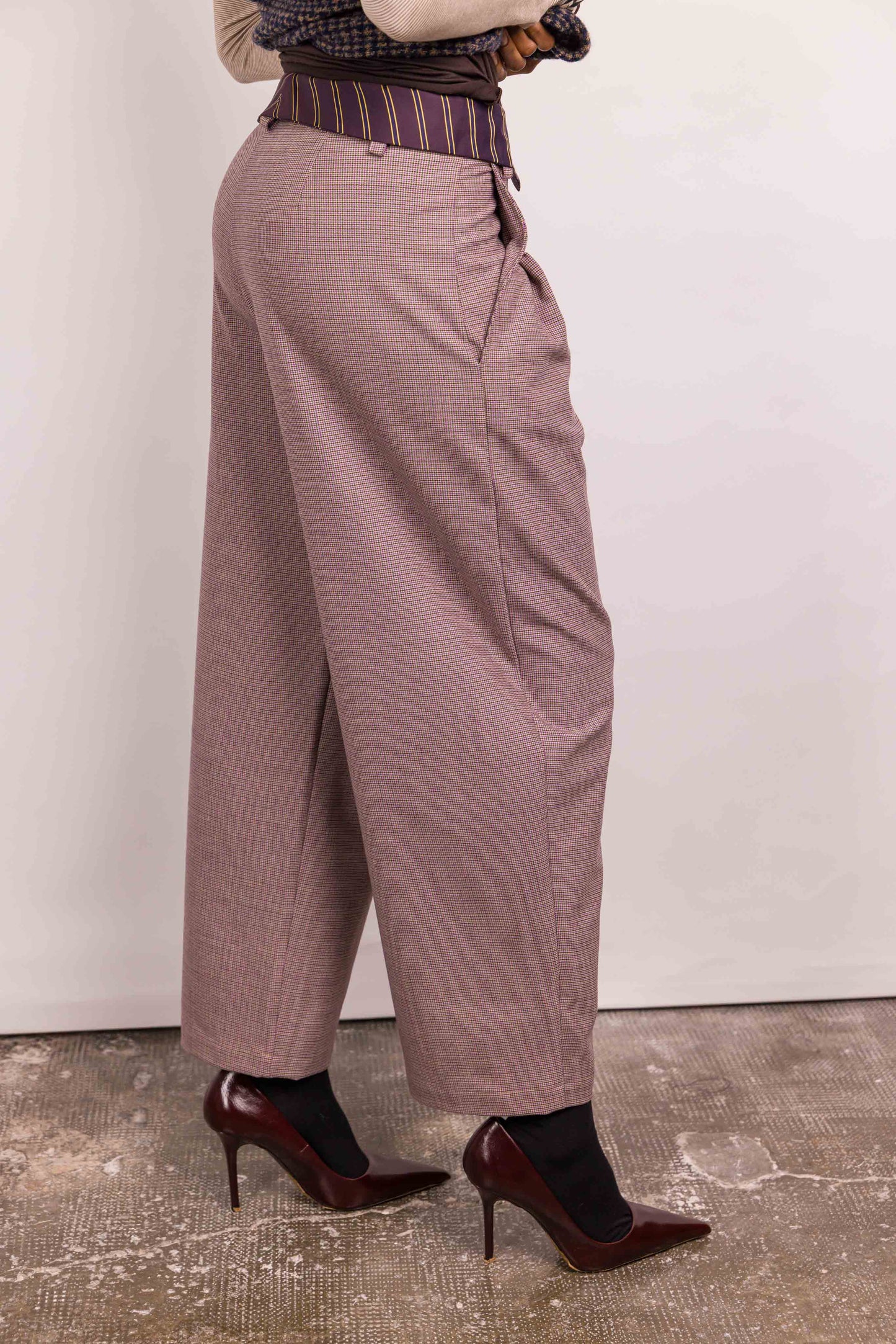 Pantalon Viktor laine rose