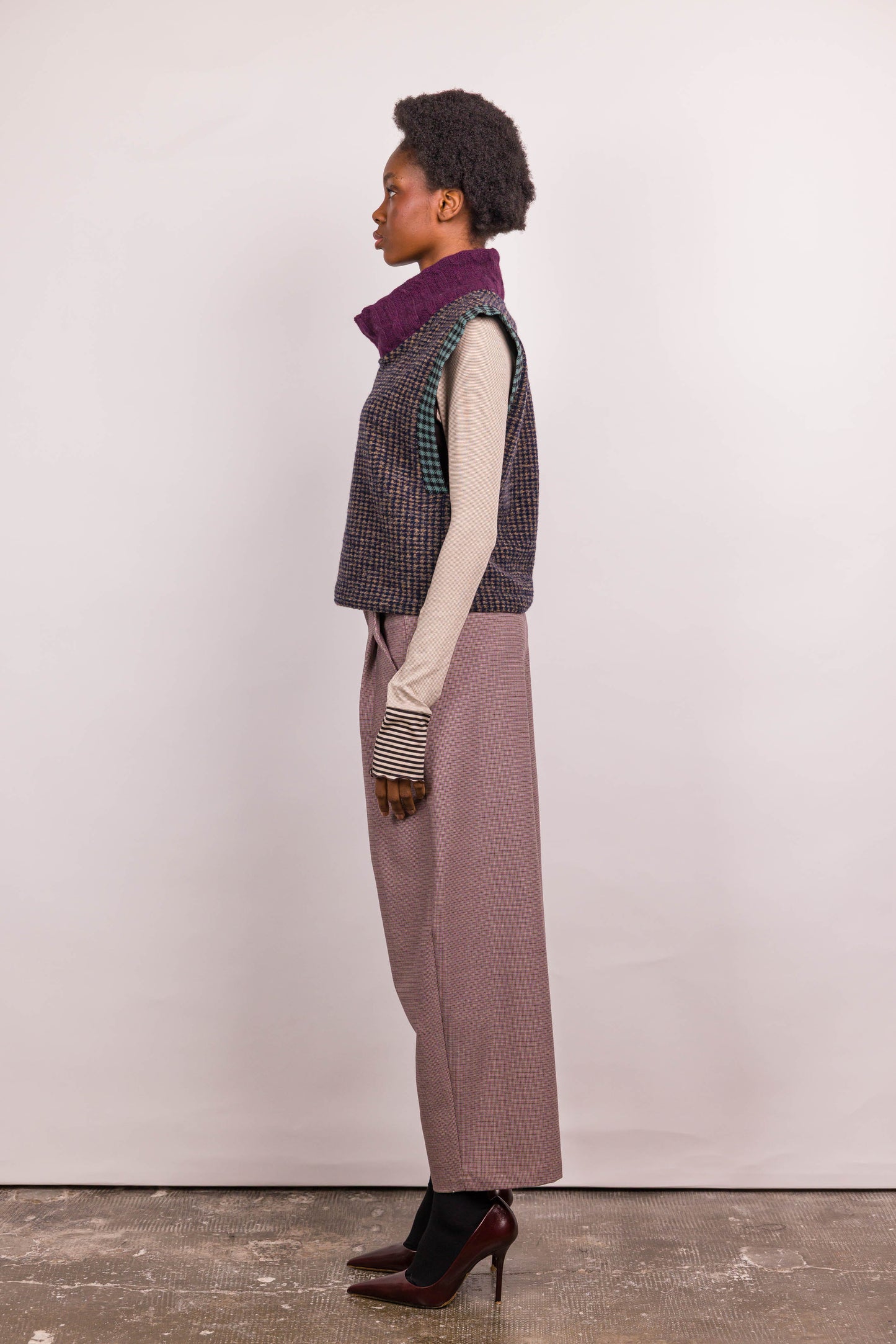 Pantalon Viktor laine rose