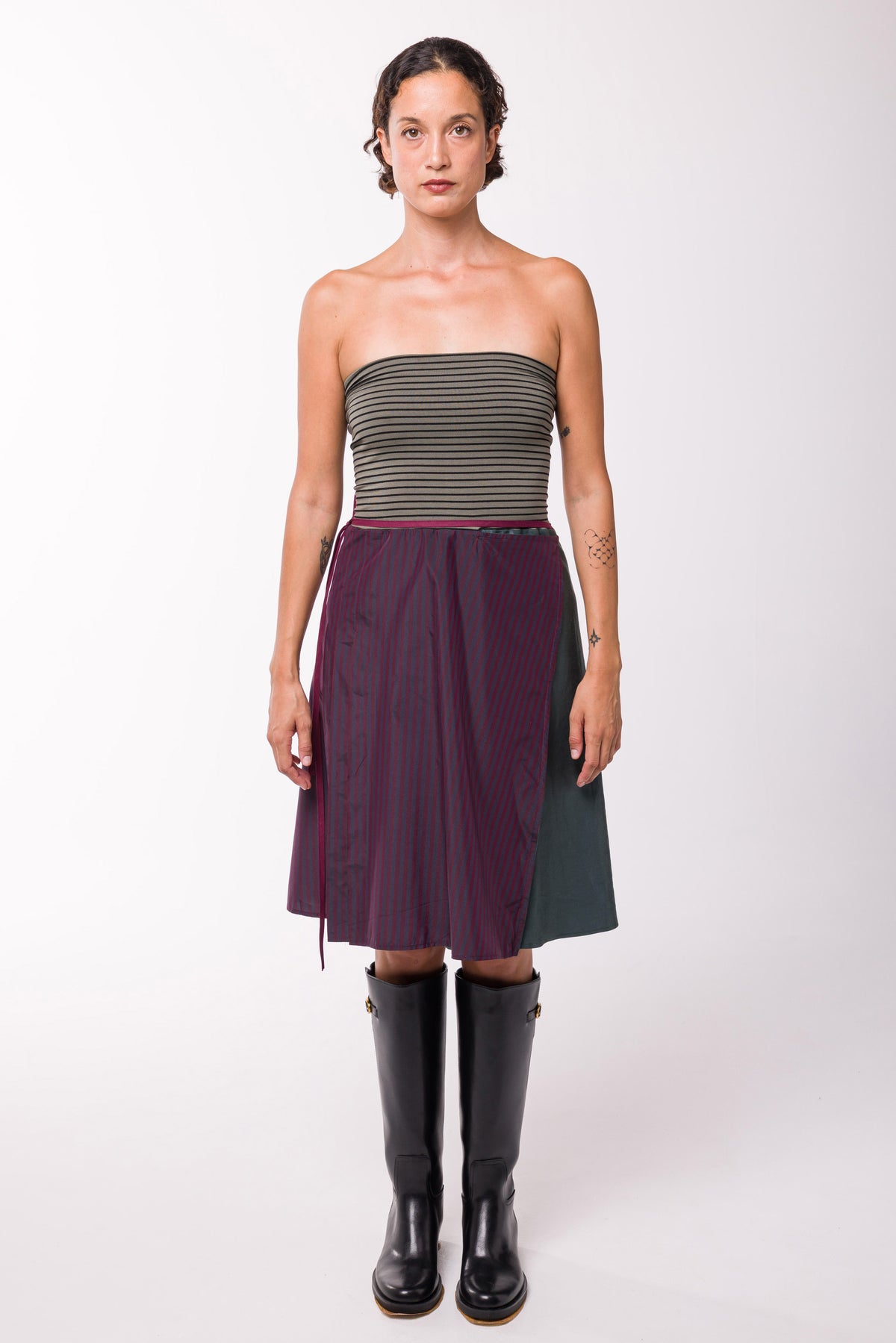 Robe Jupe Caroline bordeaux