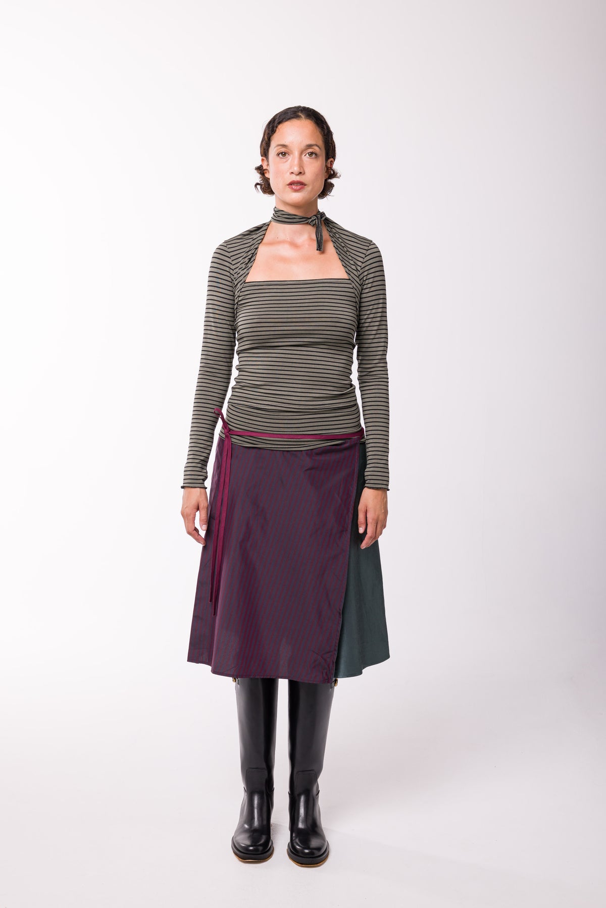 Robe Jupe Caroline bordeaux