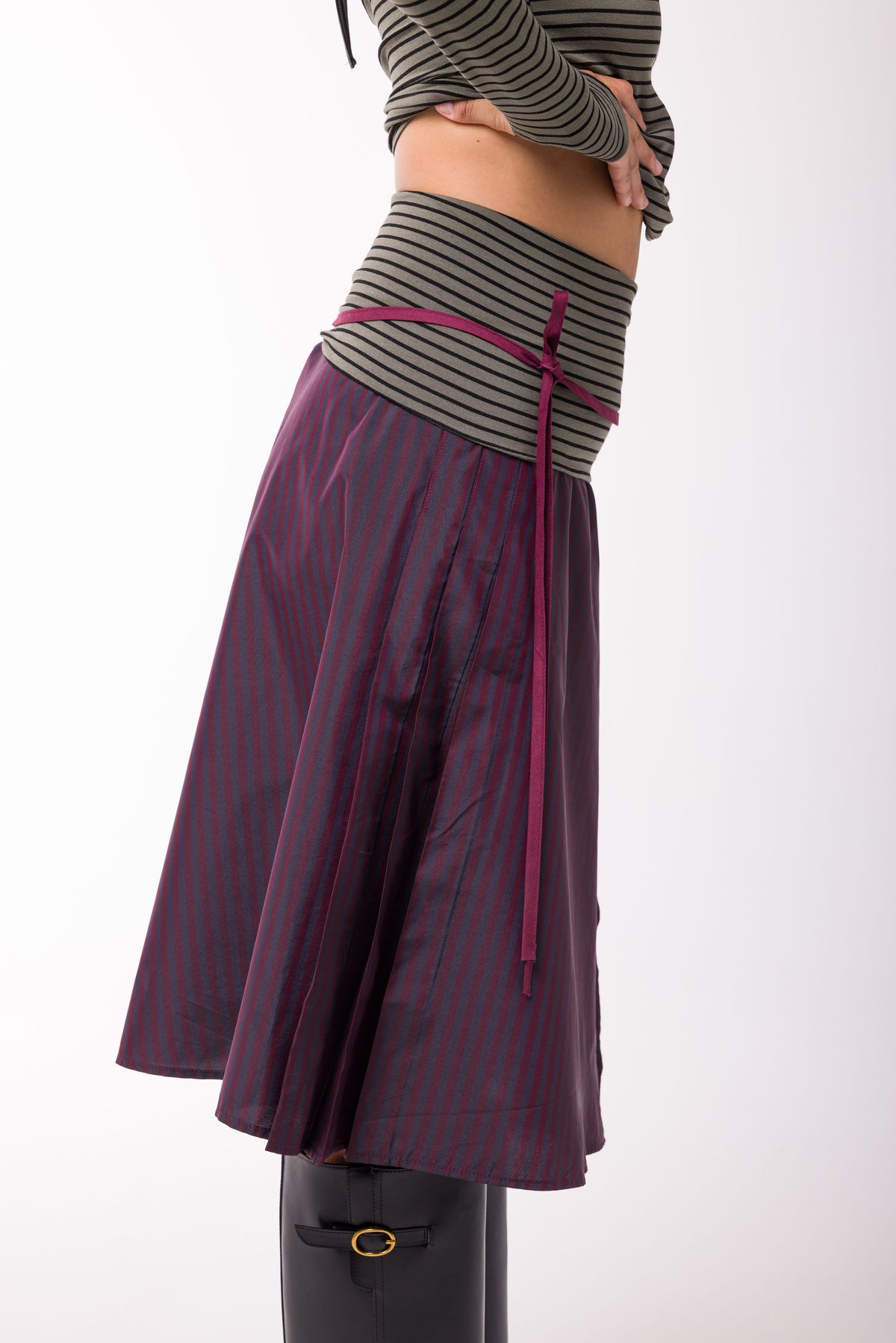 Robe Jupe Caroline bordeaux