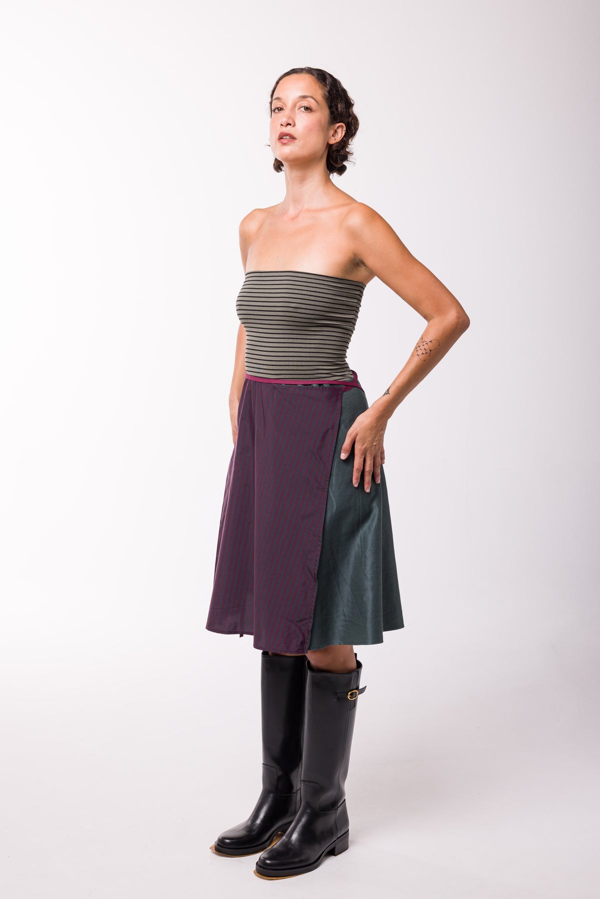 Robe Jupe Caroline bordeaux