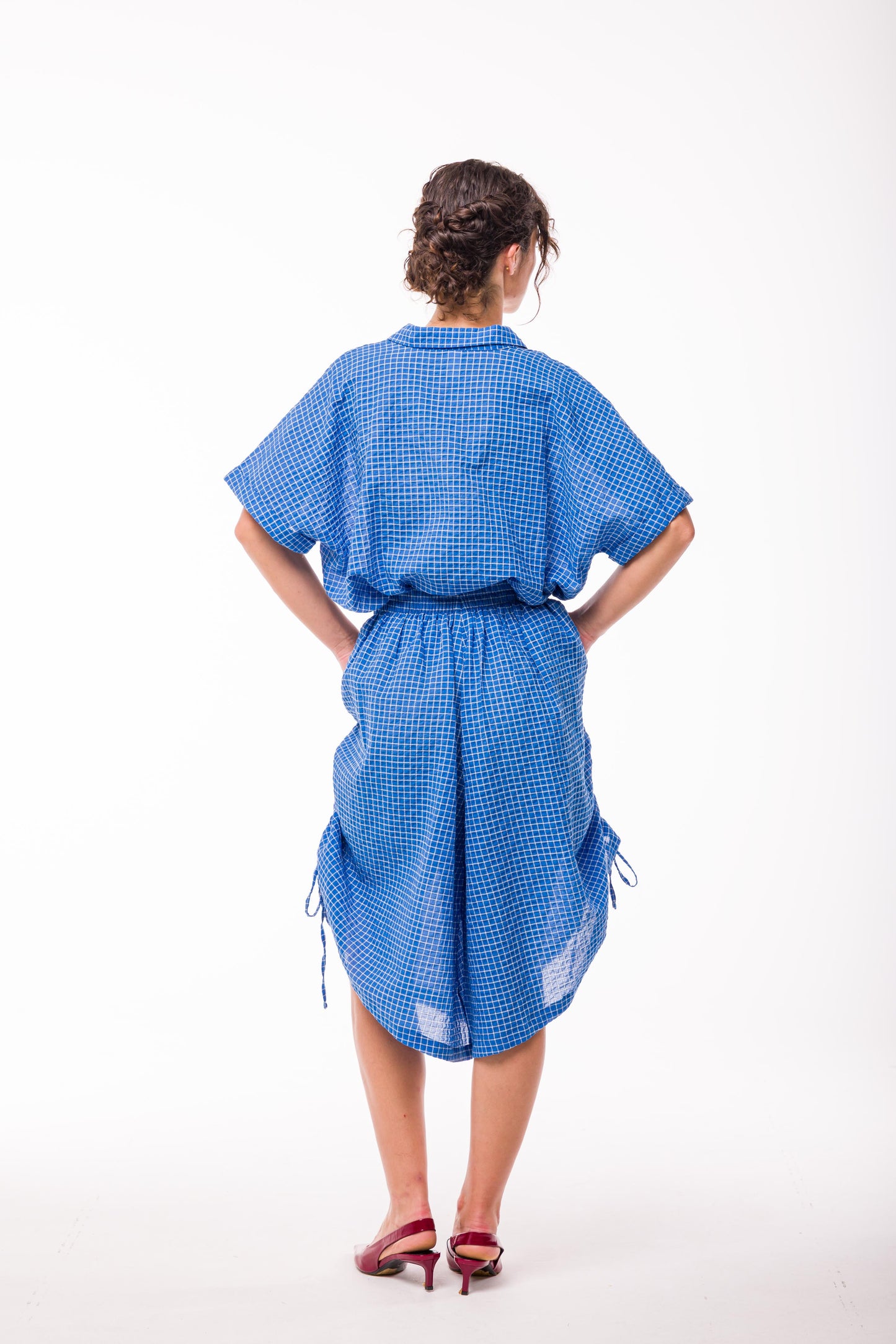 Chemise Ambre carreaux bleu