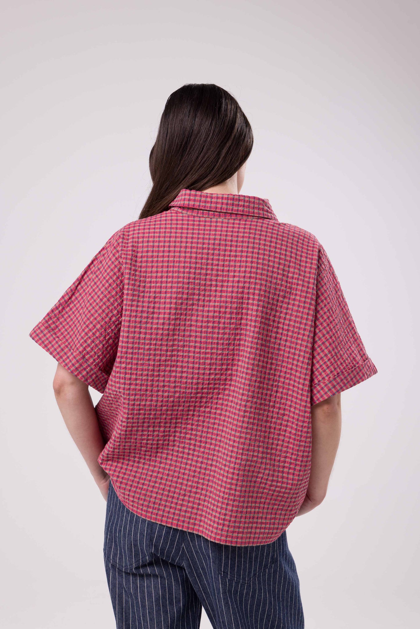 Chemise Ambre carreaux rouge