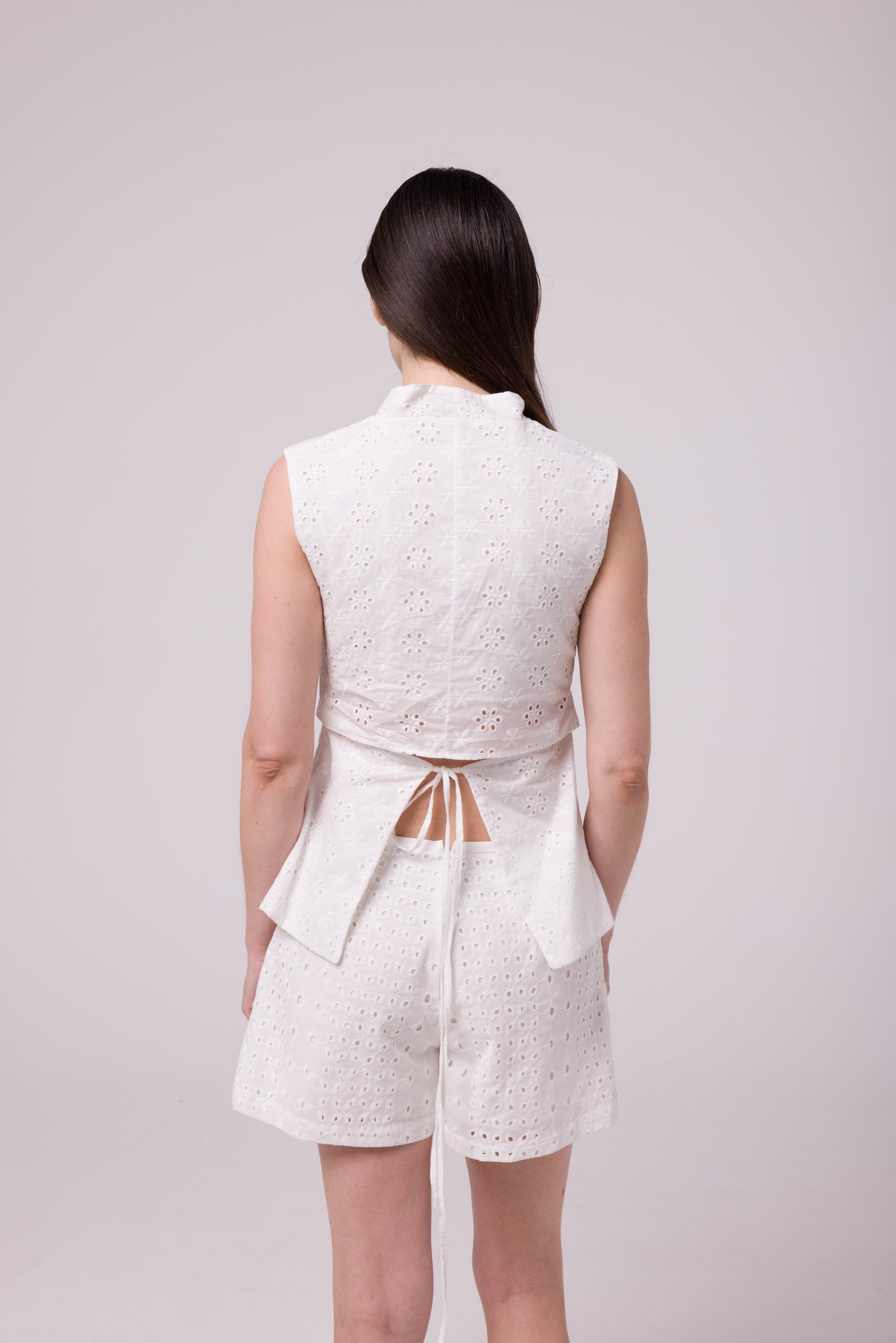 Haut Timothée dentelle blanche