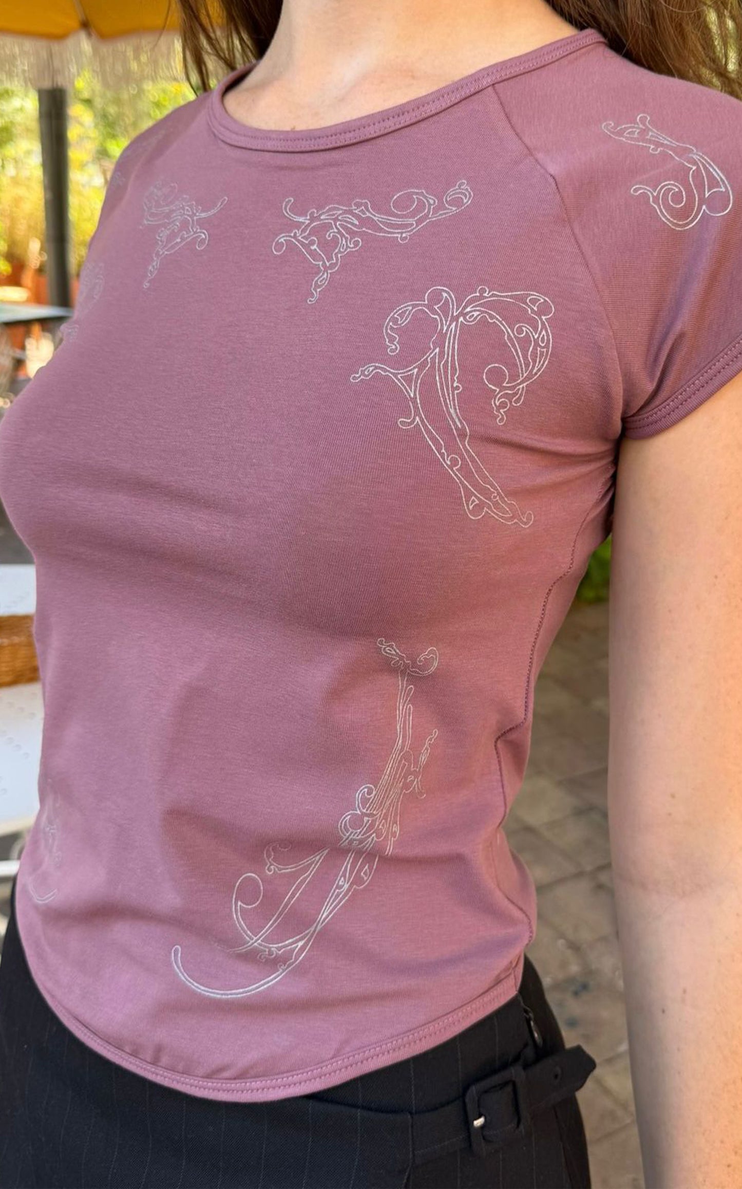Baby Tee rose — MARIEVE X LEON