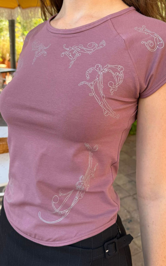Baby Tee rose — MARIEVE X LEON