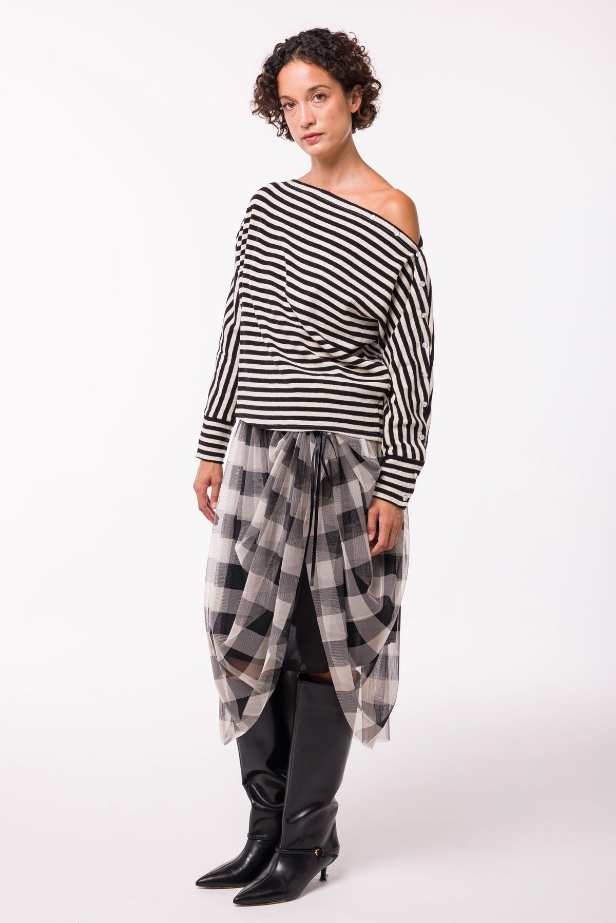 Lilo rayé noir et blanc
