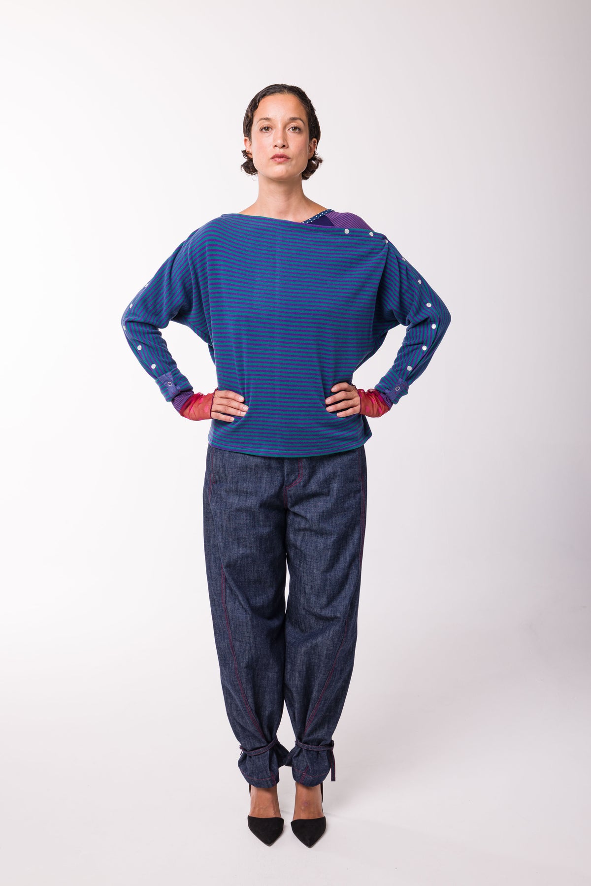 Lilo rayé violet