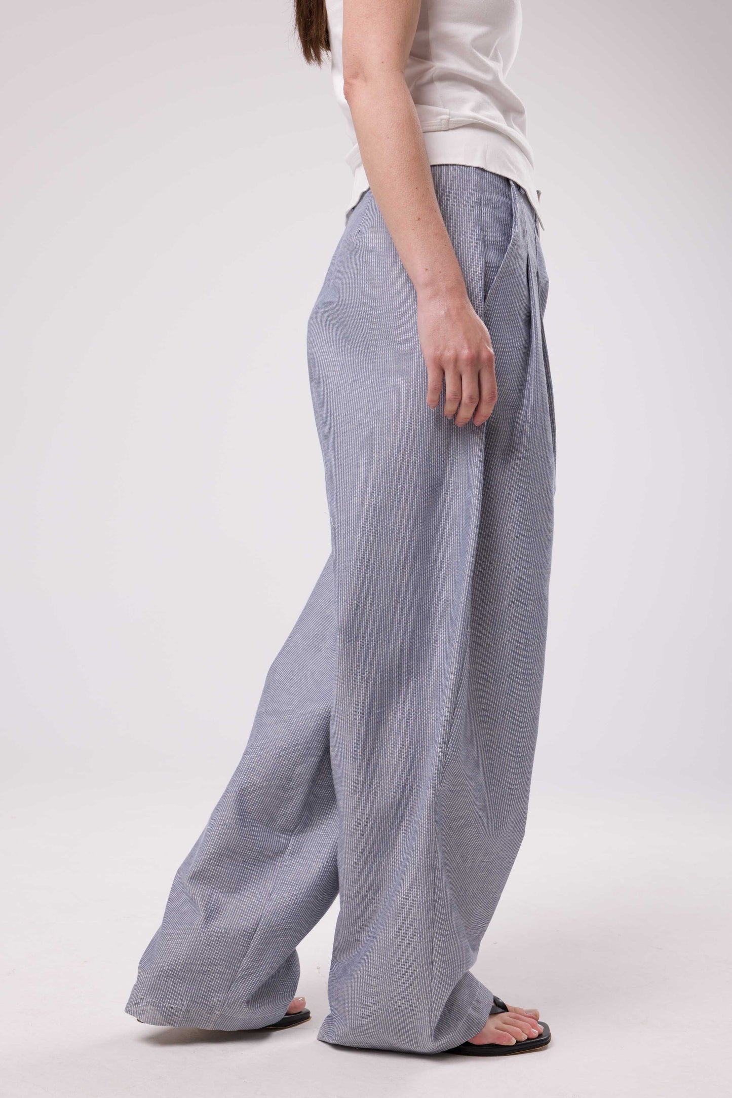 Pantalon Viktor gris rayé