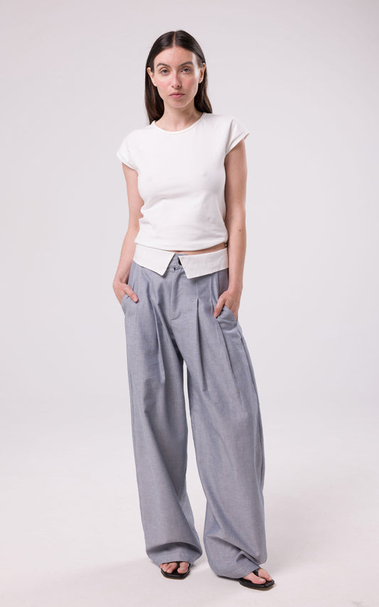 Pantalon Viktor gris rayé