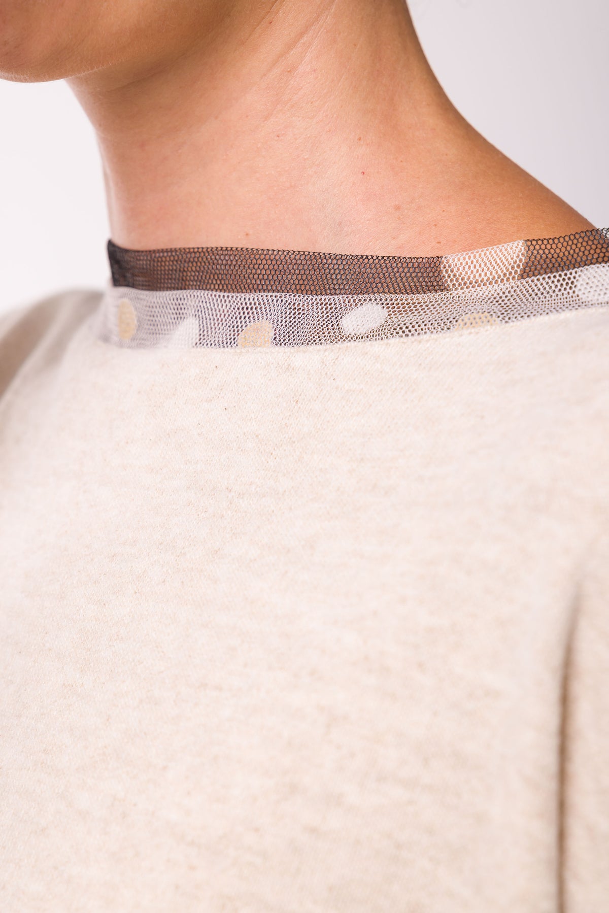 Pull Poches beige