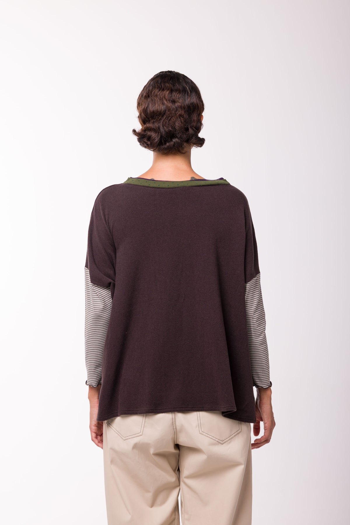 Pull Poches marron