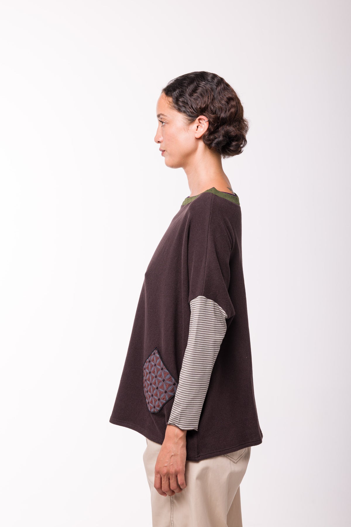 Pull Poches marron
