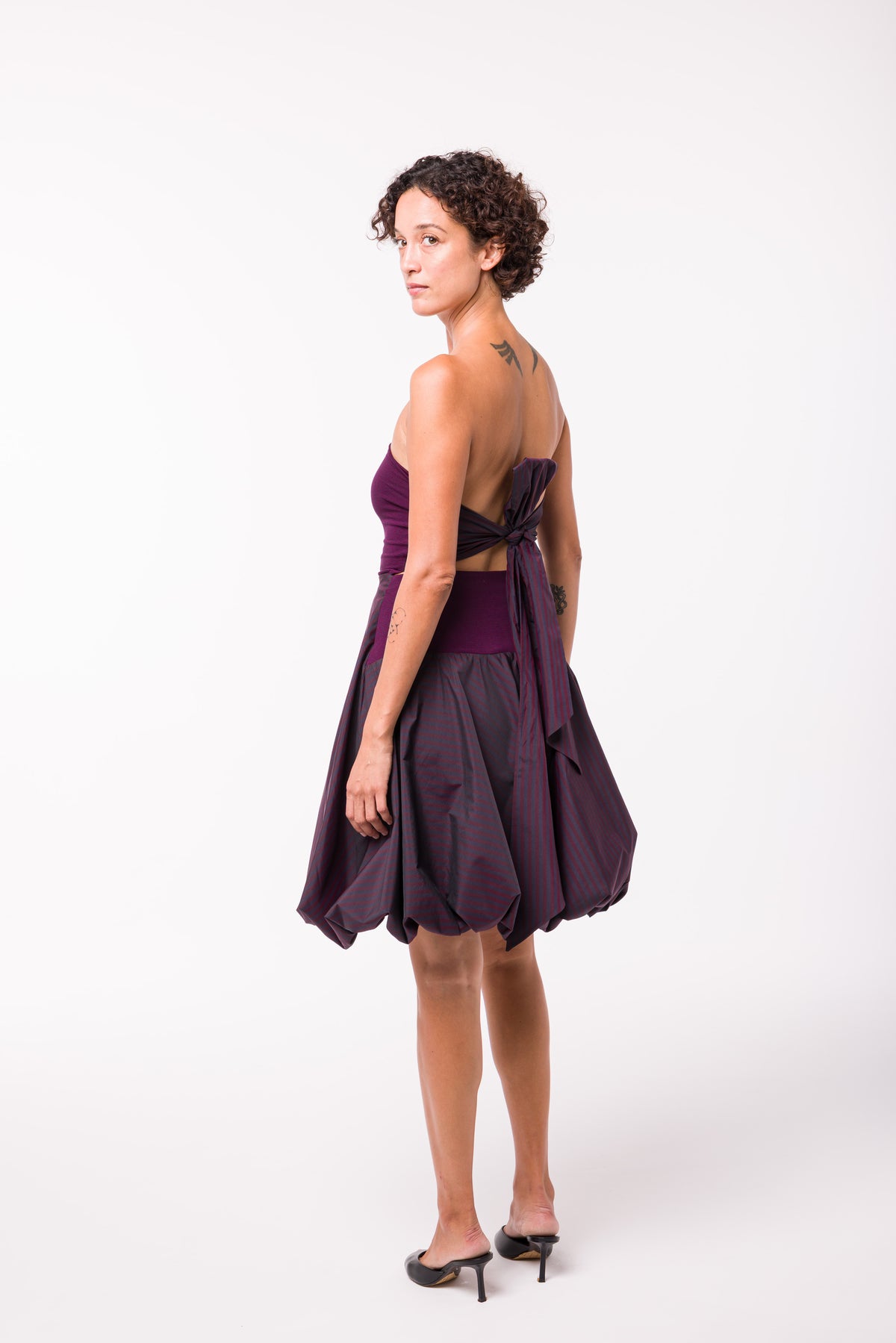 Robe Zelie bordeaux