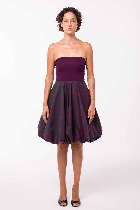 Robe Zelie bordeaux